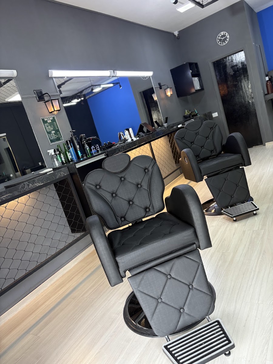 Detalhe do espaço da Crigão Barbearia